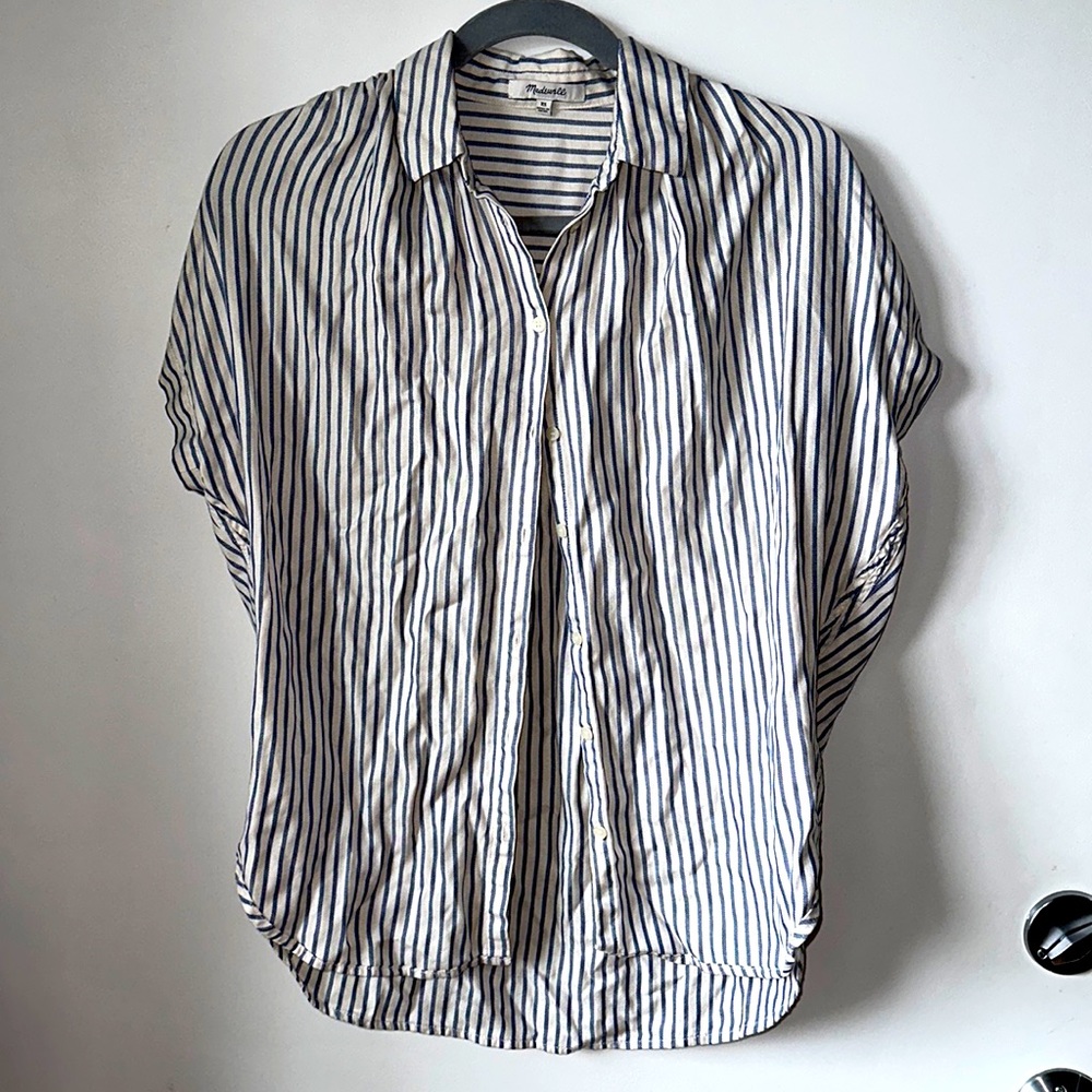 Madewell striped button up